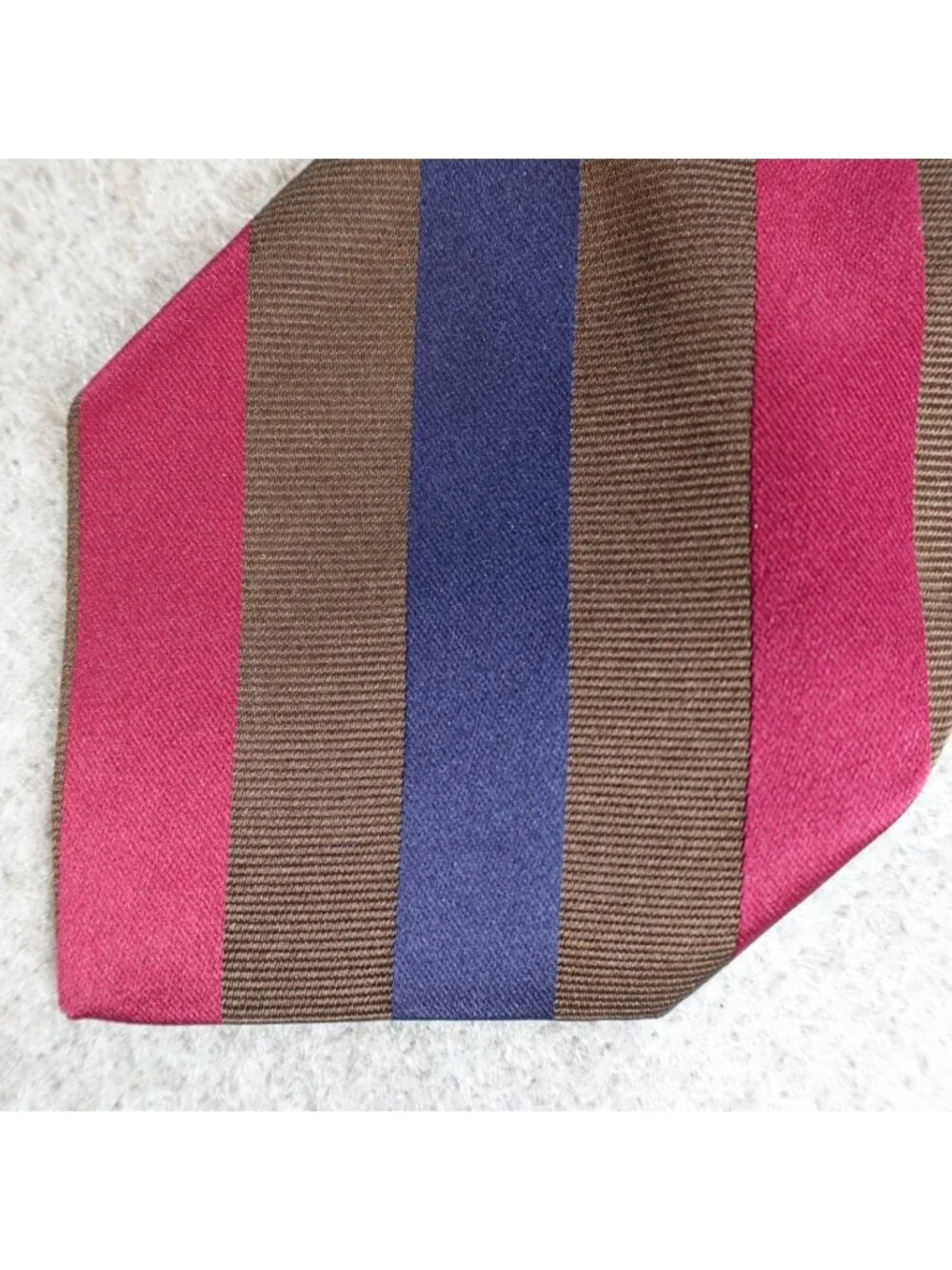 Brooks Brothers Tie Blue Red Striped Repp Regimental Makers USA Vintage